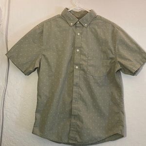 Green short sleeve button up